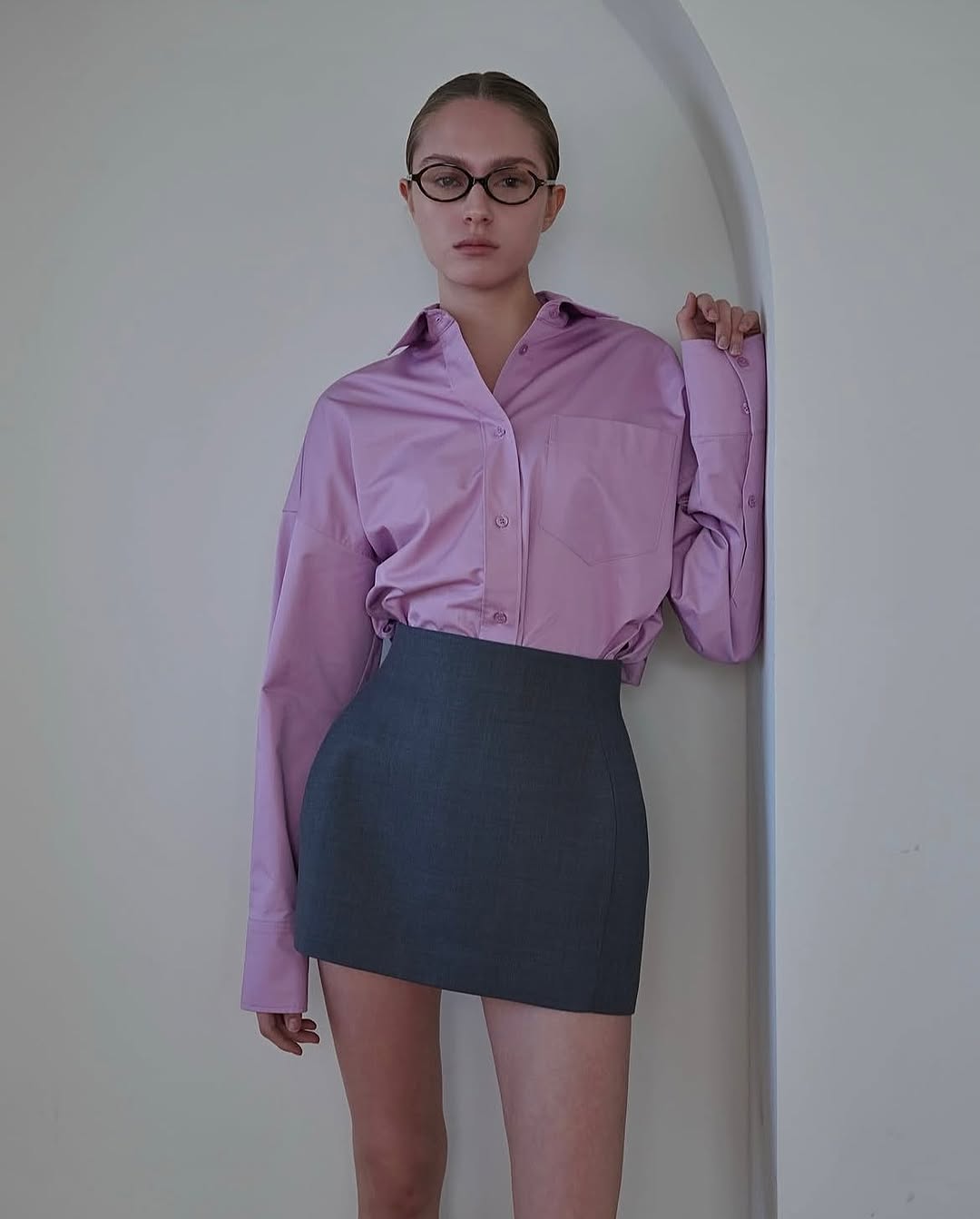 Юбка серая EITHER